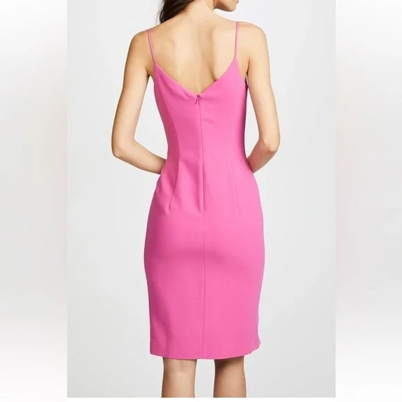Anthropologie Black Halo Mystic Sheath Pink Bow Dress - Picture 4 of 11